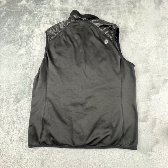 Marmot Polartec Insulated Quilted Puffer Vest Black XL Full Zip Pockets Gorp Ski - Picture 5 of 16
